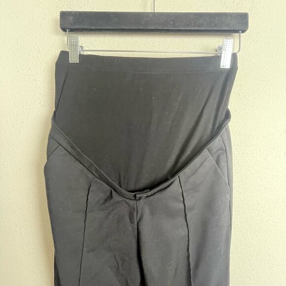 Seraphine Maternity Black Over the Pump Skinny Crease Pants Size 4‎ - Picture 2 of 6